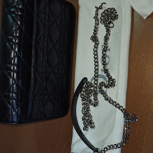 Miss Dior Black Quilted Bag with Silver Tone Hardware - Picture 15 of 16